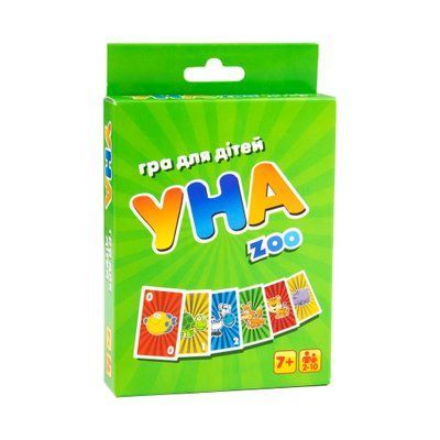 Настільна гра Strateg УНА zoo карткова розважальна українською мовою 7016 4738 фото