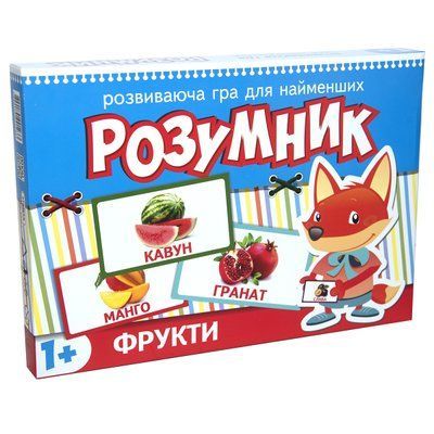 Гра Strateg Маленький розумник серія фрукти українською мовою (30303) 2587 фото