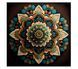Drewniane Puzzle Mandala kwiatowa, 3XL drewniany pudełko N112-22 zdjęcie 1