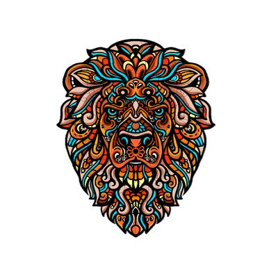 Дерев'яні пазли Казковий лев, А5 668 фото