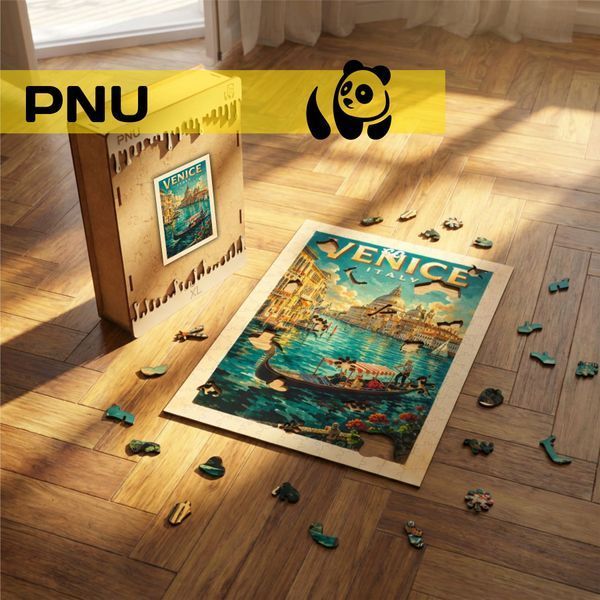 Дерев'яний пазл PNU постер Венеція, розмір M N182 фото