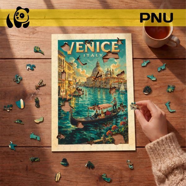 Дерев'яний пазл PNU постер Венеція, розмір M N182 фото