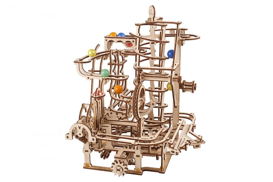3D модель деревянный пазл "Марбл-трасса Спиральный подъемник" 70177 фото